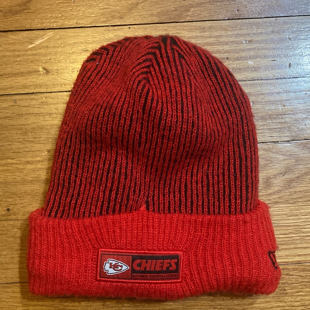 Kansas City Red and Black Chiefs Beanie